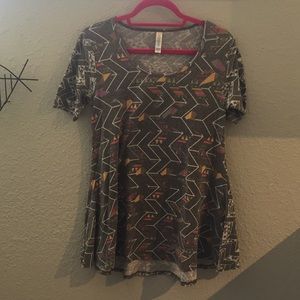 Gray Background LuLaRoe Perfect T